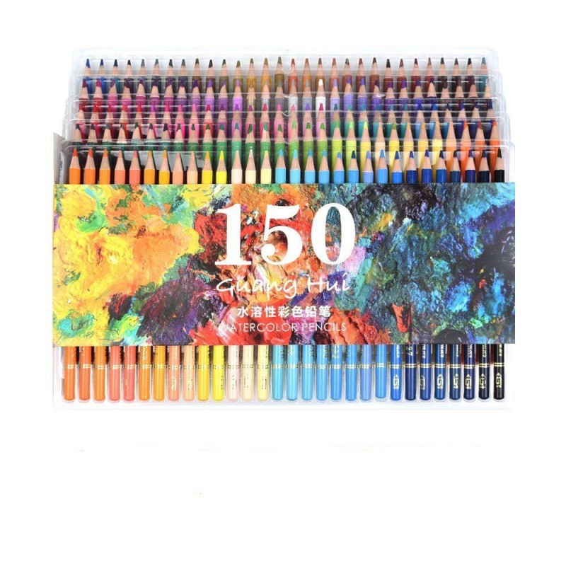 Water-soluble colored pencils 150 colors set Coloring book Art