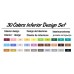 TouchFive Marker 30 Color Interior Design Set