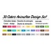 TouchFive Marker 30 Color Animation Set
