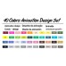 TouchFive Marker 40 Color Animation Manga Set