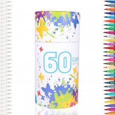 60 Colors Watercolor Art Markers Set Dual Tip Brush Pens
