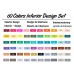 Touch Five Marker 60 Pen Interior Design Colors Set