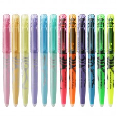 Pilot Frixion Light Fluorescent Ink Erasable Highlighter Pen Set 12 colors (Normal + Soft)