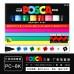 Uni Posca PC-8K Paint Marker,  Broad tip,8 Pieces - Assorted Colours