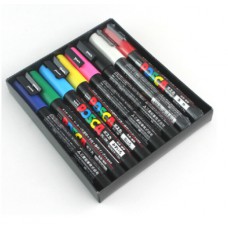 Uni Posca PC-3M Paint Pen Art Marker Pen - Professional 8 Pen Set 