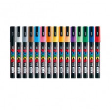 Posca PC-3M Acrylic Paint Marker Mega Pack, Full Set of 15 Colours